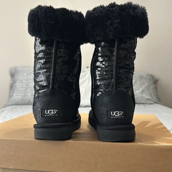 Ugg classic tall Sparkles Black 7 - Picture 3 of 6
